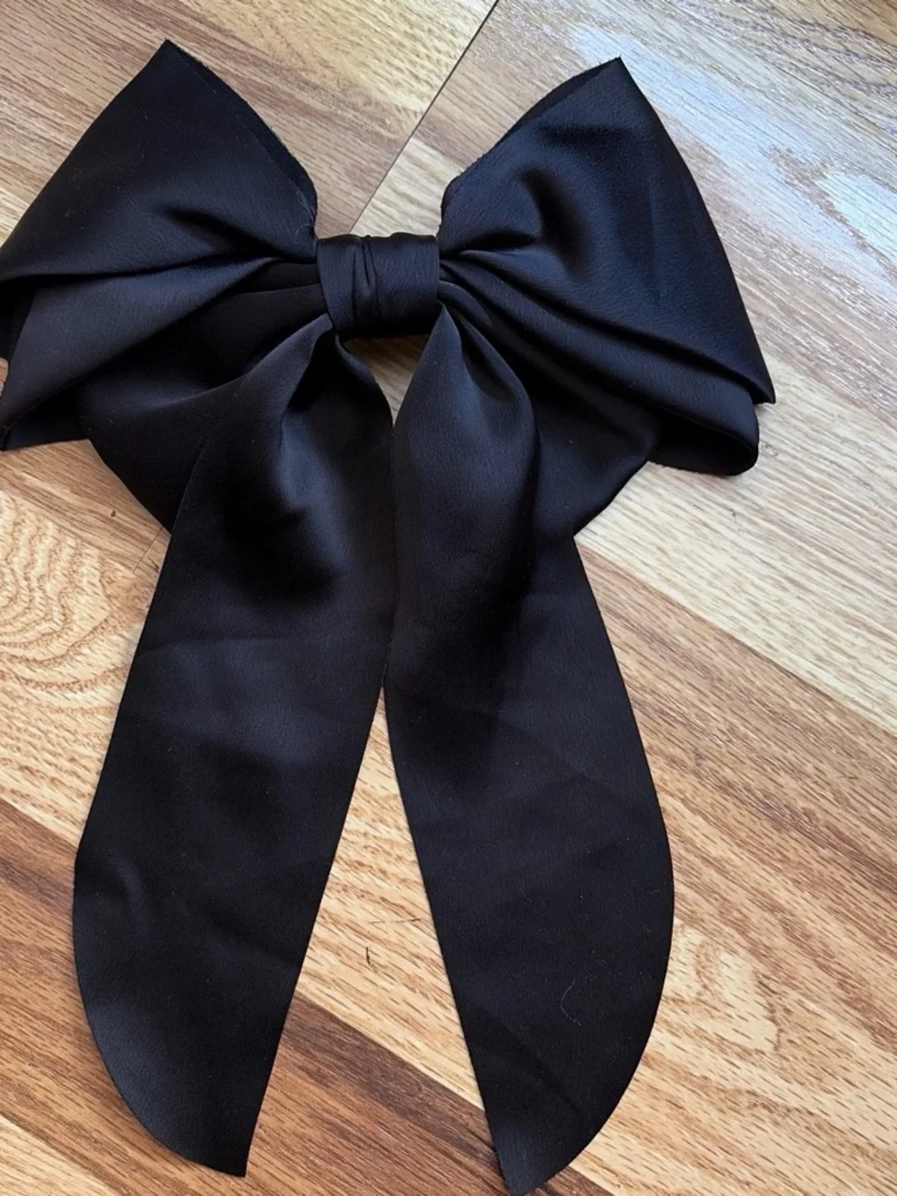 a new day Black Satin Bow Hair Clip